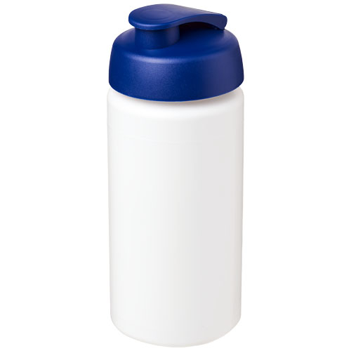 Gourde publicitaire de sport 500ml Baseline® Blanc / Bleu